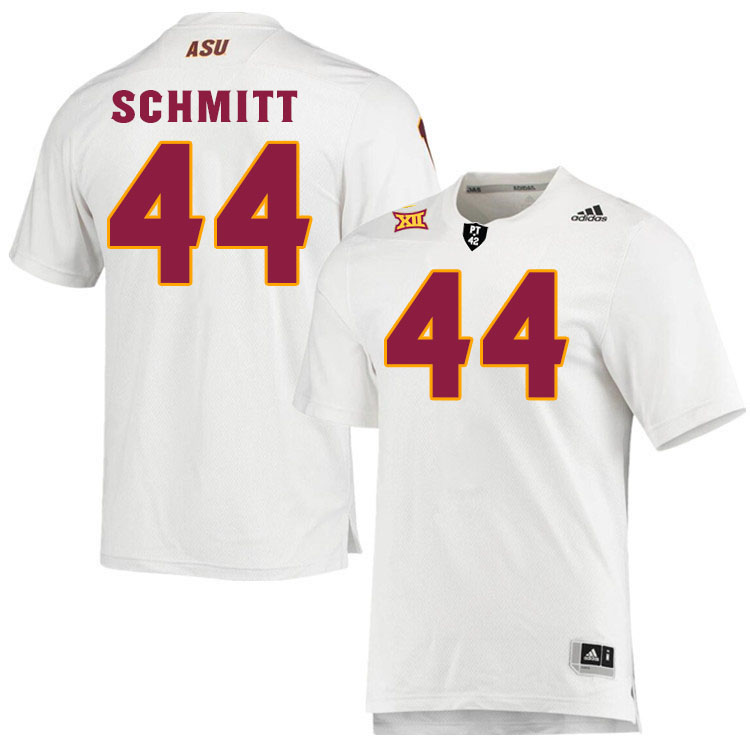 Men #44 Sinjin Schmitt Arizona State Sun Devils College Football Jerseys Stitched-White